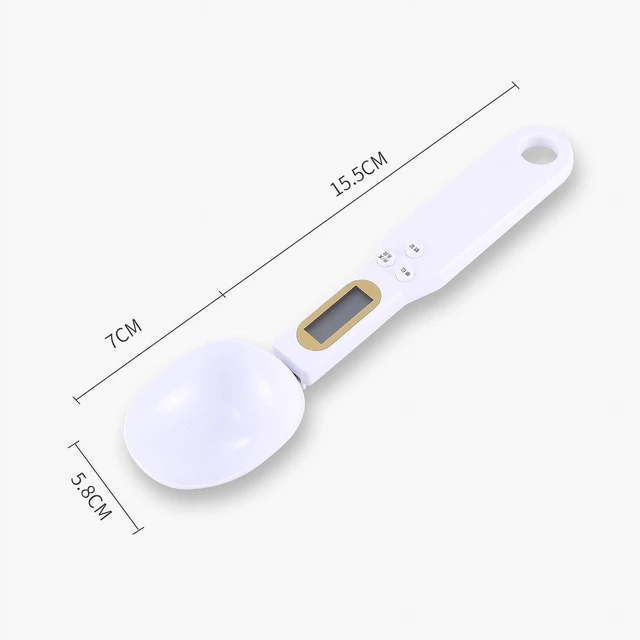 Alt view image 7 of 7 - Mini Spoon Scale Digital Kitchen Scale Electronic LCD Food Scale 0.1-500g Cooking Flour Milk Coffee Powder Weight Measure Spoon