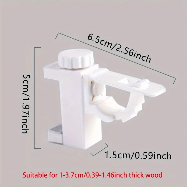 Alt view image 3 of 7 - 2pcs/set Space-Saving Curtain Rod Brackets - Easy Install, Durable Metal Wall Hooks for Home Decor