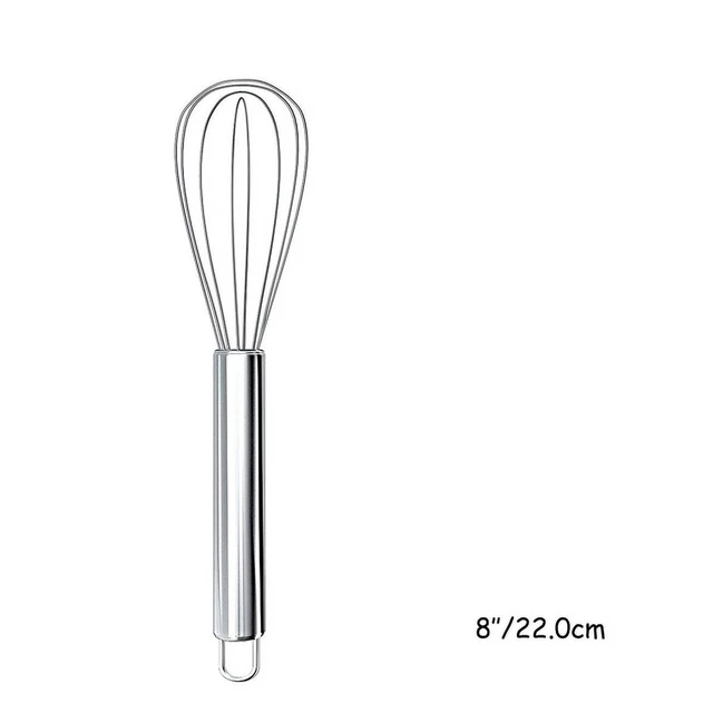 Alt view image 6 of 7 - 8" 10" 12" Egg Whisk Stainless Steel Egg Whisk Kitchen Wire Balloon Whisk Milk Egg Beater Egg Mixing Mixer Tools KC0231