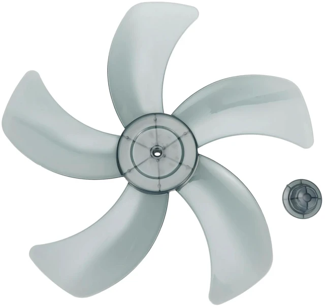 Main image of 16 Inch Household Plastic Fan Blade Five Leaves With Nut Cover For Pedestal Standing Pedestal Fan Blades Accessories
