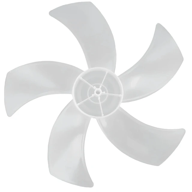 Alt view image 4 of 7 - 16 Inch Household Plastic Fan Blade Five Leaves With Nut Cover For Pedestal Standing Pedestal Fan Blades Accessories