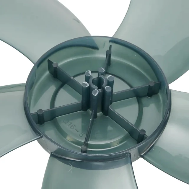Alt view image 7 of 7 - 16 Inch Household Plastic Fan Blade Five Leaves With Nut Cover For Pedestal Standing Pedestal Fan Blades Accessories