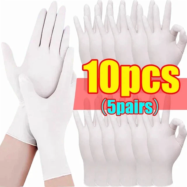Main image of Black Nitrile PVC Gloves Strong Gloves Disposable for Housework Dish Washing Car Industry Gardening Pet Care Baking Cooking Tool