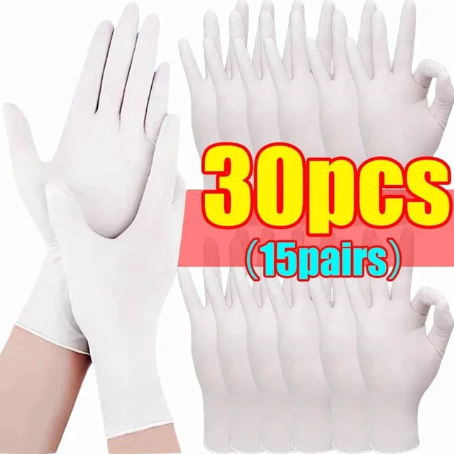 Alt view image 3 of 7 - Black Nitrile PVC Gloves Strong Gloves Disposable for Housework Dish Washing Car Industry Gardening Pet Care Baking Cooking Tool