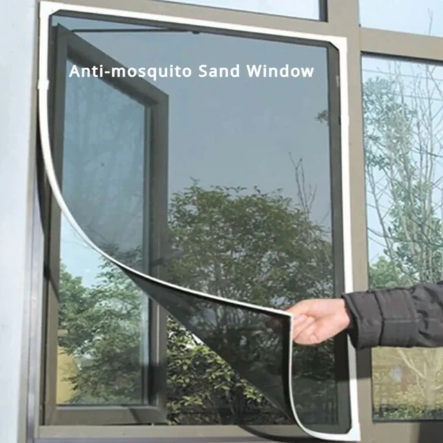Alt view image 3 of 7 - DIY Mosquito Net for Bed Window Home Textile the Mesh Indoor Self-adhesive Anti-insect and Fly Screen Curtains Garden