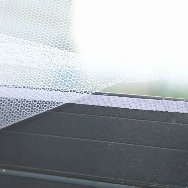 Alt view image 5 of 7 - DIY Mosquito Net for Bed Window Home Textile the Mesh Indoor Self-adhesive Anti-insect and Fly Screen Curtains Garden