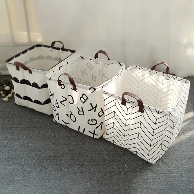 Alt view image 5 of 7 - Lingerie & Bra Organizer Box, Black White Linen Fabric Drawer Divider Inserts for Underwear, Socks, Closet Storage - Save Space