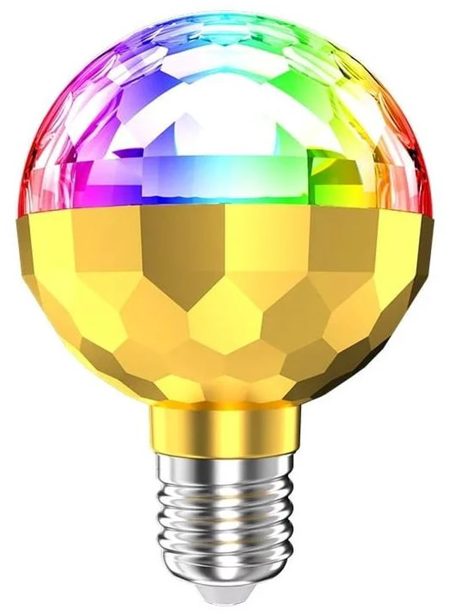 Main image of 6W LED Disco Light Bulb E27 Rotating Strobe Bulbs RGB Color Crystal Stage Party Lights Disco Lamp Christmas lights AC85-265V