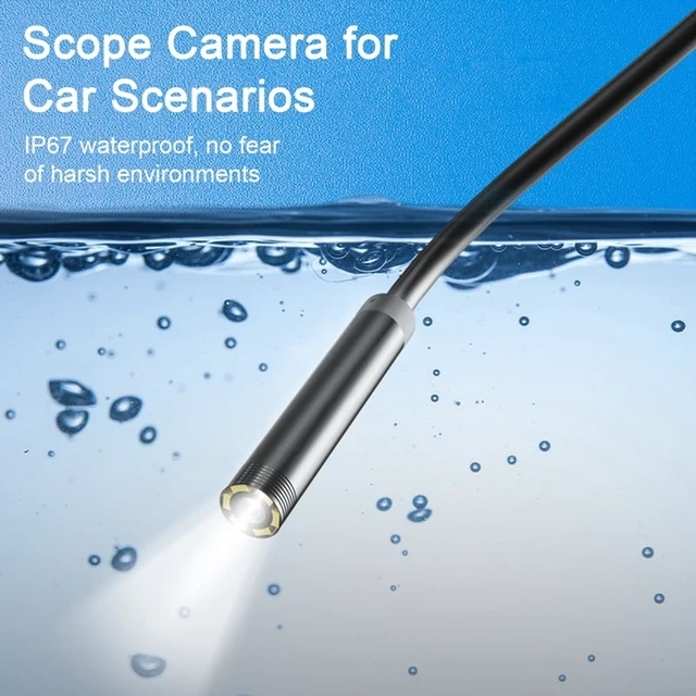 Alt view image 3 of 6 - Type-c 5.5/7mm Endoscope Scope Camera 1m 1.5m 2m for Car Scenarios Endoscope Camera with 6 Led Lights Ideal for Car Engines
