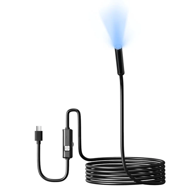 Alt view image 5 of 6 - Type-c 5.5/7mm Endoscope Scope Camera 1m 1.5m 2m for Car Scenarios Endoscope Camera with 6 Led Lights Ideal for Car Engines