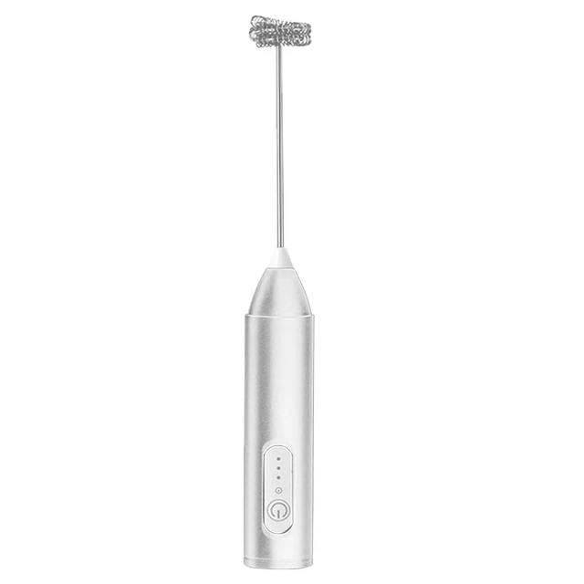 Alt view image 2 of 7 - UPGRADED Electric Coffee Frother/MILK Whisk+Egg Beater MINI Food Blender USB Rechargeable Handheld Three Speeds Espresso Tools