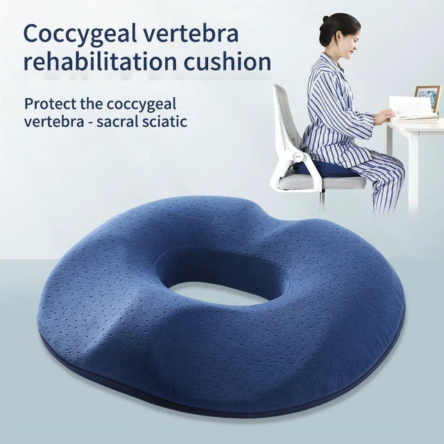 Alt view image 3 of 6 - 1PCS Donut Pillow Hemorrhoid Seat Cushion Tailbone Coccyx Orthopedic Medical Seat Prostate Chair for Memory Foam Chair Cushion