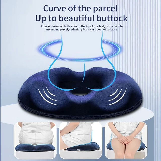 Alt view image 4 of 6 - 1PCS Donut Pillow Hemorrhoid Seat Cushion Tailbone Coccyx Orthopedic Medical Seat Prostate Chair for Memory Foam Chair Cushion