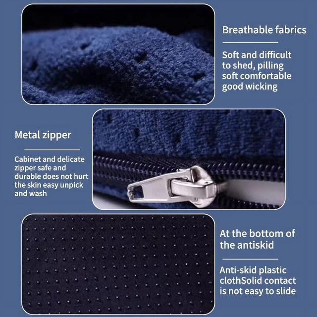 Alt view image 5 of 6 - 1PCS Donut Pillow Hemorrhoid Seat Cushion Tailbone Coccyx Orthopedic Medical Seat Prostate Chair for Memory Foam Chair Cushion
