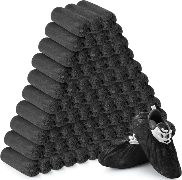 Main image of Disposable Shoe Covers Non-Woven Boot & Shoe Covers Durable Non Slip Overshoes Boot Covers for Indoor Outdoor Home Floor