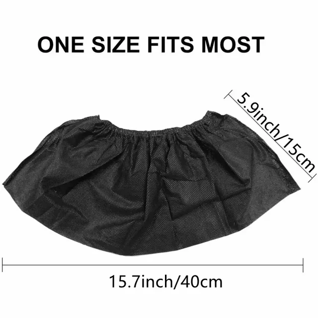Alt view image 2 of 7 - Disposable Shoe Covers Non-Woven Boot & Shoe Covers Durable Non Slip Overshoes Boot Covers for Indoor Outdoor Home Floor