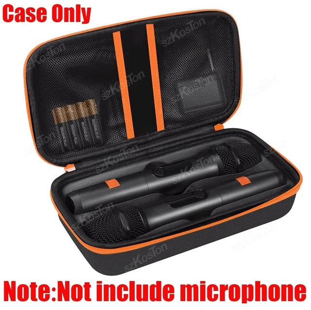 Main image of Portable Eva Wireless Microphone Storage Bag Carrying Case Compatible with JBL Wireless Two Microphone System for Trip Camping