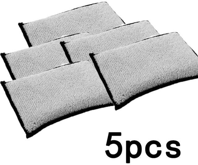 Main image of 5PCS Double Side Car Interior Scrubbing Sponge for Leather Interior Car Wash Pad No Scratch Car Microfiber Scrubbing Sponge