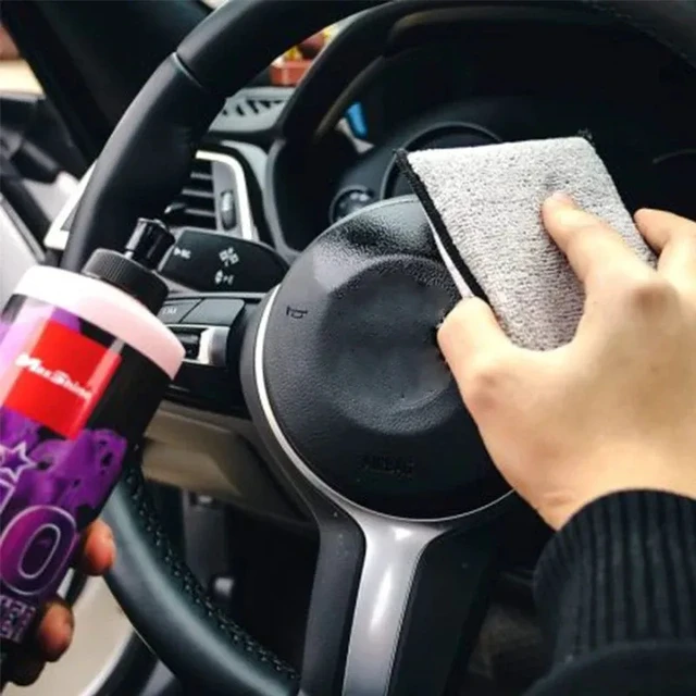 Alt view image 2 of 7 - 5PCS Double Side Car Interior Scrubbing Sponge for Leather Interior Car Wash Pad No Scratch Car Microfiber Scrubbing Sponge