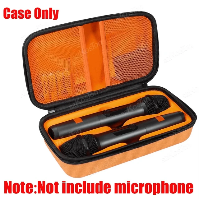 Alt view image 3 of 7 - Portable Eva Wireless Microphone Storage Bag Carrying Case Compatible with JBL Wireless Two Microphone System for Trip Camping