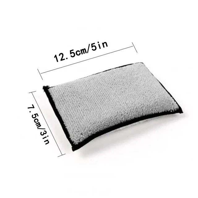 Alt view image 7 of 7 - 5PCS Double Side Car Interior Scrubbing Sponge for Leather Interior Car Wash Pad No Scratch Car Microfiber Scrubbing Sponge