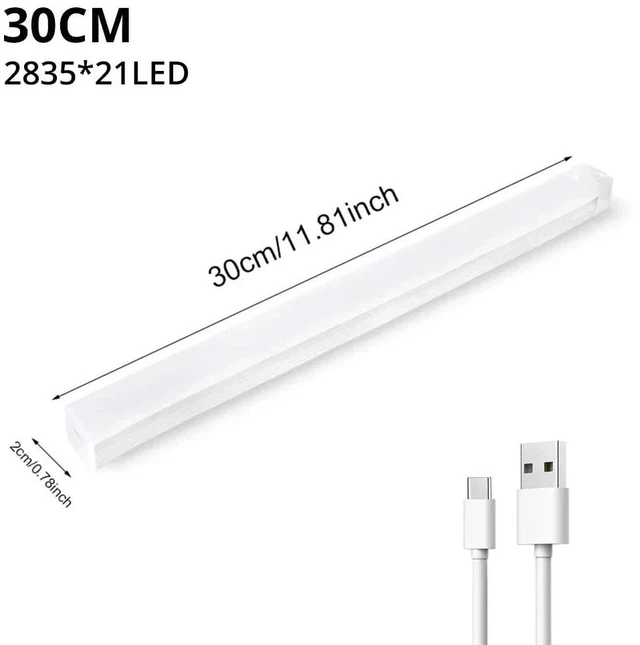 Main image of Night Lights Wireless LED Motion Sensor Lamp USB Rechargeable Magnetic For Wardrobe Room Closet Kitchen Aisle Tube Detector Bulb