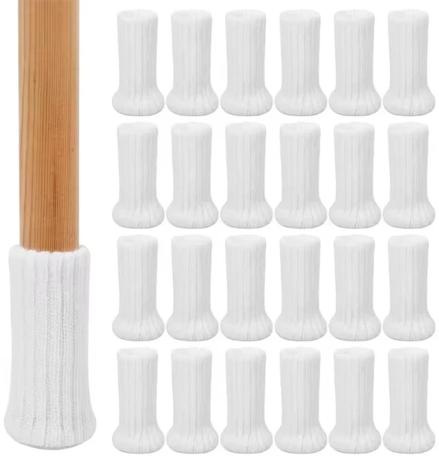 Main image of 24Pcs Silent Knitted Furniture Legs Sock Anti-Slip Felt Base Chair Leg Cover Universal Wear-resistant Chair Feet Cap Winter