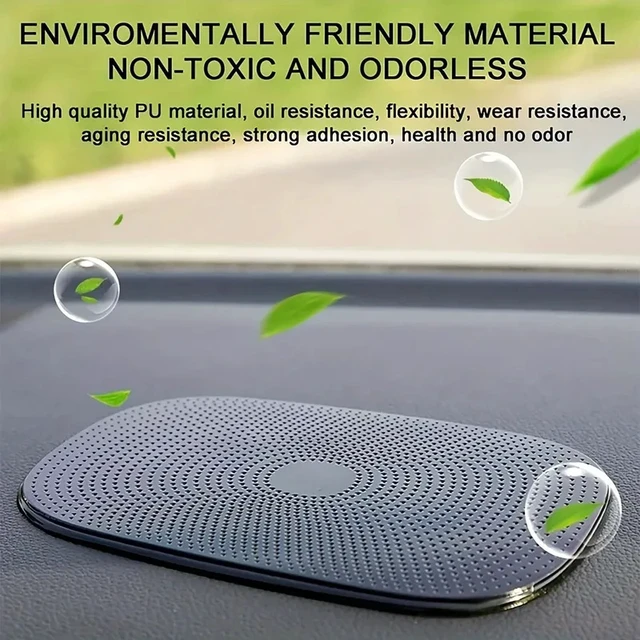 Alt view image 5 of 6 - 1Pcs Car Non-Slip Mat Magic Anti-Slip Slide-Proof Pad Dashboard Sticky Dash Adhesive Cell Phone Mobile Holder Black Silicone