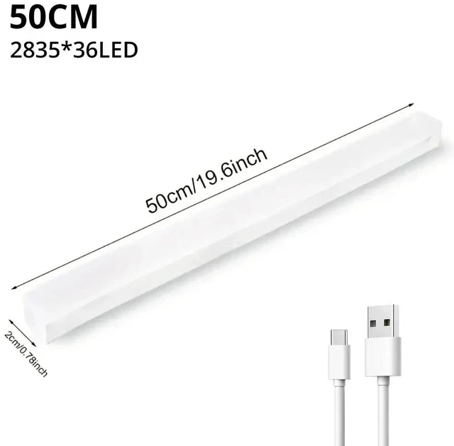 Main image of Night Lights Wireless LED Motion Sensor Lamp USB Rechargeable Magnetic For Wardrobe Room Closet Kitchen Aisle Tube Detector Bulb