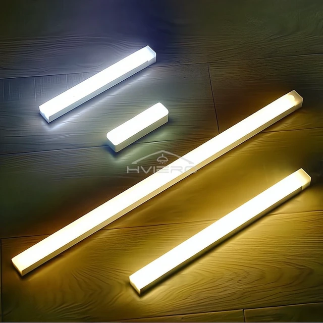 Alt view image 3 of 7 - Night Lights Wireless LED Motion Sensor Lamp USB Rechargeable Magnetic For Wardrobe Room Closet Kitchen Aisle Tube Detector Bulb