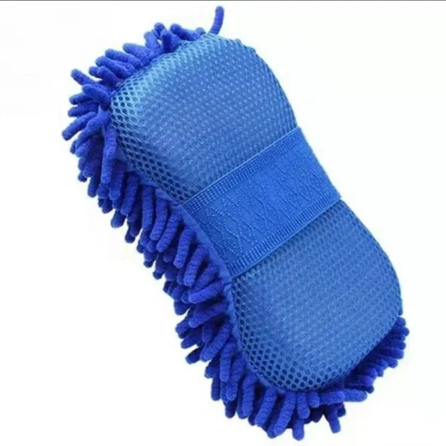 Alt view image 3 of 7 - Car Wash Mitt, Premium Chenille Microfiber Wash Sponge, Scratch-Free Ultra Absorbent Cleaning Glove, Sponge Washing Tools