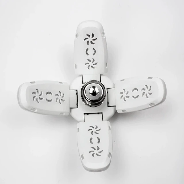 Alt view image 2 of 6 - E27 Fan Shape Foldable 40/100LEDs Pendant Lights No Flicker LED Bulb AC 220V/85-265V 90 Degrees Angle Adjustable Ceiling Lamp