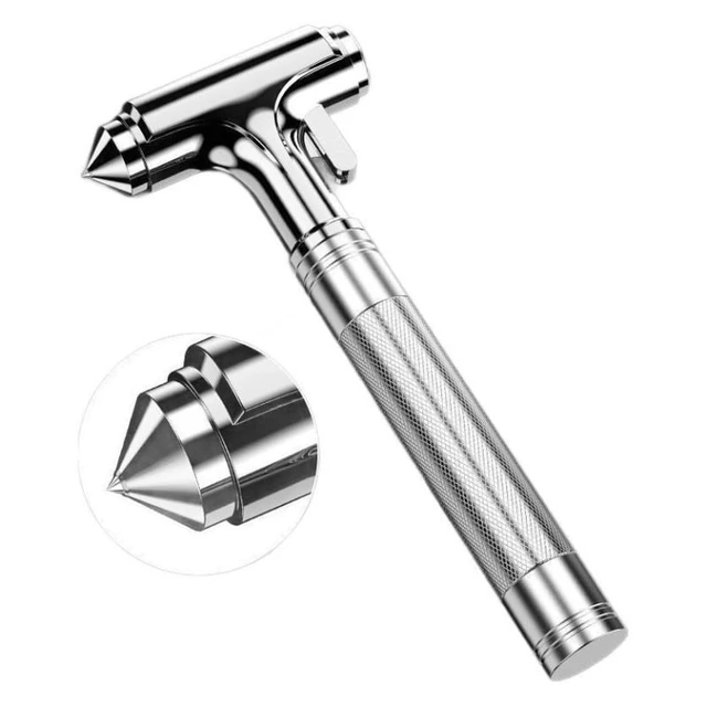 Alt view image 3 of 7 - Car Safety Hammer Car Window Breaker Emergency Hammer with Seat Belt Cutter for Auto Rescue Escape Life Saver Hammer