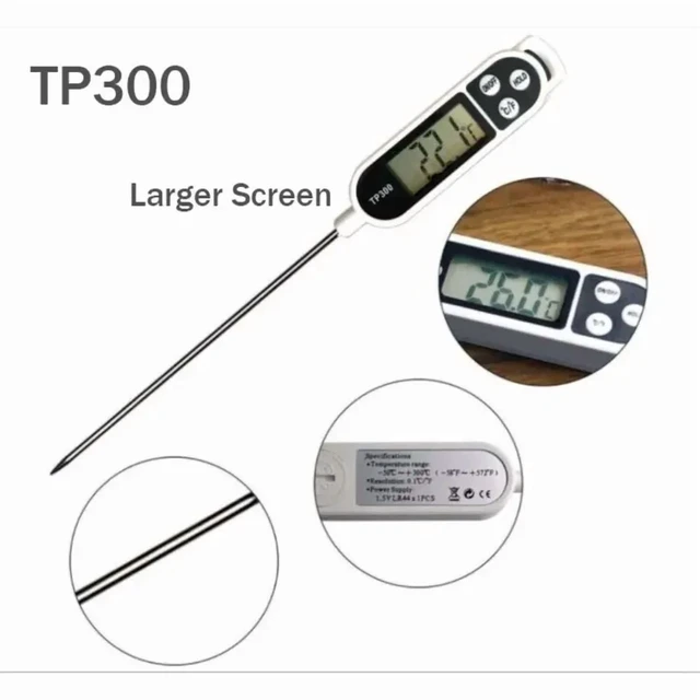 Alt view image 6 of 7 - Food Thermometer TP300 Digital Kitchen Water Oil Thermometer for Meat Cooking Food Probe BBQ Electronic Oven Kitchen Tools