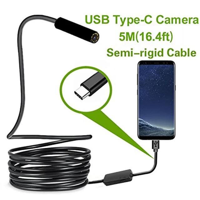Alt view image 3 of 7 - Type-c Android USB Endoscope Camera 7.0mm Hard Cable PC Android Phone Endoscope Pipe Type C Endoscope Inspection Mini Camera