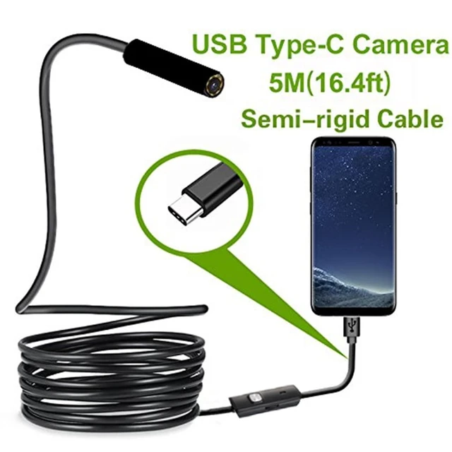 Alt view image 4 of 7 - Type-c Android USB Endoscope Camera 7.0mm Hard Cable PC Android Phone Endoscope Pipe Type C Endoscope Inspection Mini Camera