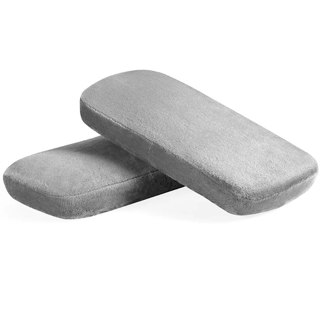 Alt view image 7 of 7 - 1 pair of ergonomic memory foam office chair armrests, comfortable game chair armrests for elbow and forearm decompression