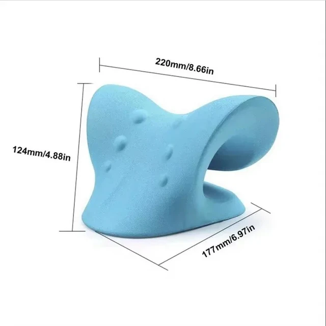 Alt view image 4 of 7 - Neck Stretcher and Cervical Traction Device, Cervical Neck Shoulder Stretcher Massage Pillow Traction Device Muscle Relaxation