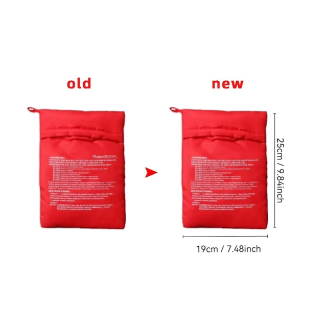 Alt view image 7 of 7 - Microwave Potato Bag Reusable Express Microwave Potato Cooker Bag Baked Potato Cooker Perfect Potatoes 4 Minutes Red Baked Pouch