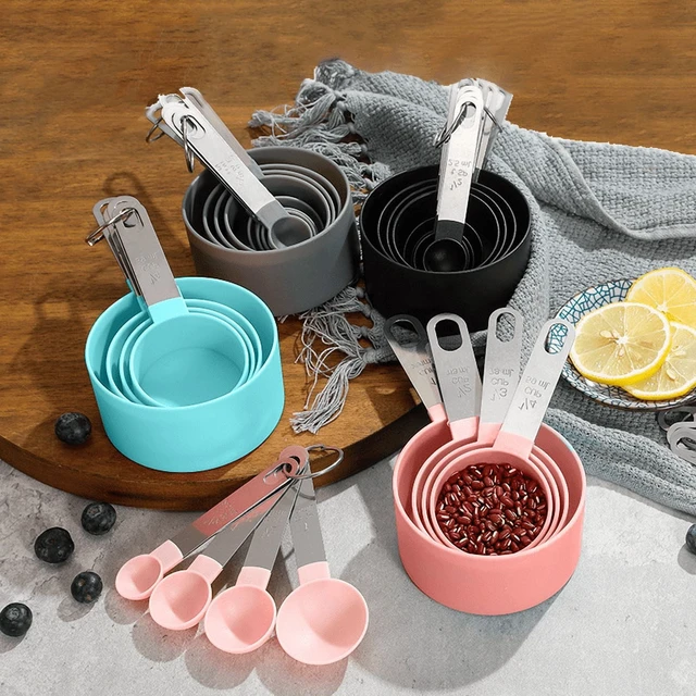 Alt view image 5 of 7 - 8pcs Measuring Cups & Spoons Set,Stackable Nesting Measure Cups with Stainless Steel Handle,Kitchen Gadgets for Cooking & Baking