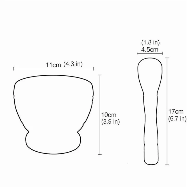 Alt view image 2 of 7 - Resin Setmortar and Pestle Garlic Herb Spice Mixing Grinding Crusher Bowl Restaurant Kitchen Tools