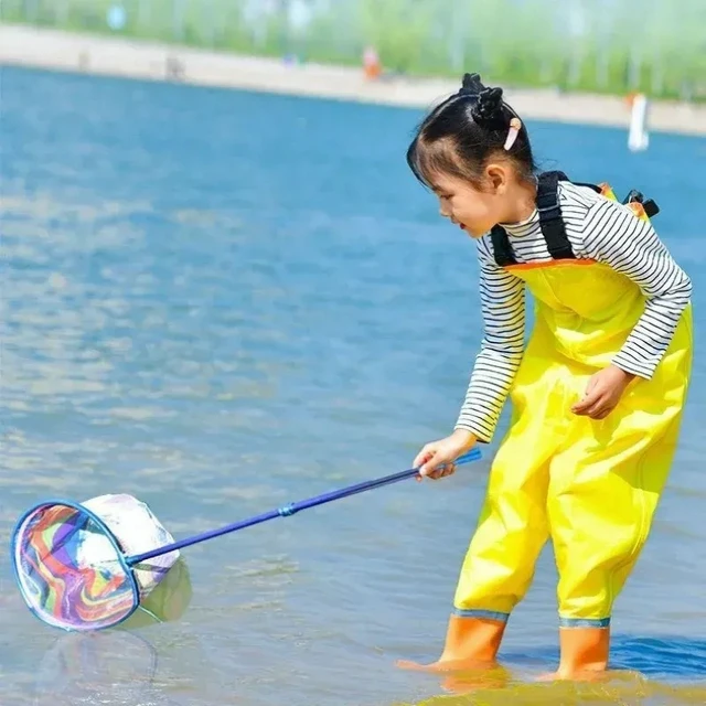 Alt view image 5 of 7 - Carbon Fiber Kids Dip Net for Outdoor Insect Catching Butterfly Fishing Dip Net Tadpole and Fish Collection Fishing Net Gear