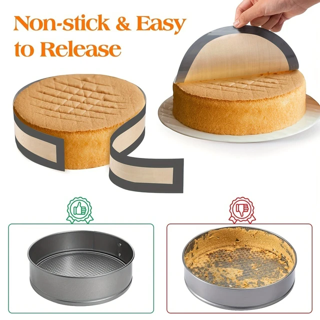 Alt view image 3 of 7 - Silicone Baking Pad Suitable for Springform Flat Bottom, Preventing Cake From Sticking To The Bottom and Sides, Easy To Clean