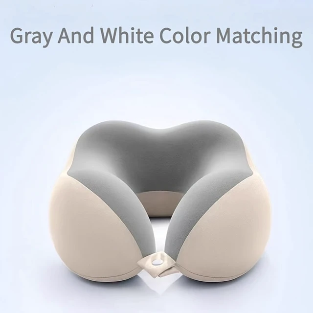 Alt view image 3 of 7 - U-Shaped Neck Pillow for Adults,Ergonomic Travel & Office Nap Support, Medium Soft Comfort for Neck Protection, Neck Pillow