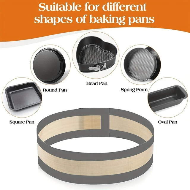 Alt view image 7 of 7 - Silicone Baking Pad Suitable for Springform Flat Bottom, Preventing Cake From Sticking To The Bottom and Sides, Easy To Clean