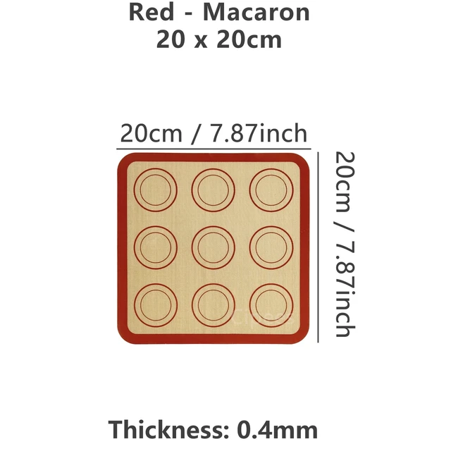 Alt view image 6 of 7 - 1PC Silicone Baking Mat for Oven, Thin 0.4mm, Reusable Non Stick Heat Resistant Bakeware Sheets Liner Baking Tools for Cookie