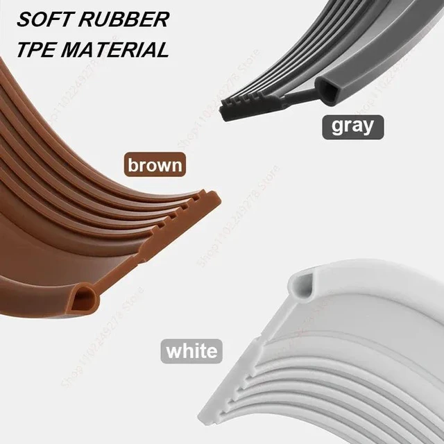 Alt view image 4 of 7 - New Door Bottom Sealing Strip 1M Windproof Dust Stopper Guard Rain Weatherstrip Noise Reduction Insulator Sealer Home Hardware