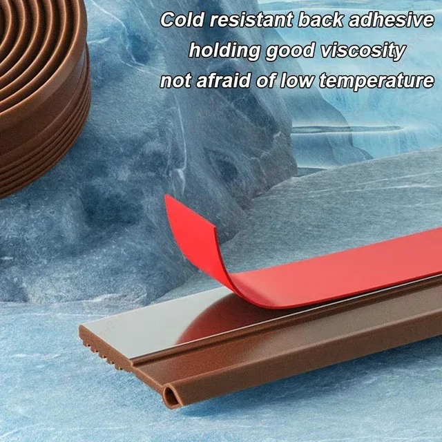 Alt view image 5 of 7 - New Door Bottom Sealing Strip 1M Windproof Dust Stopper Guard Rain Weatherstrip Noise Reduction Insulator Sealer Home Hardware