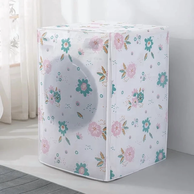 Alt view image 3 of 7 - Print Drum Washing Machine Dust Cover Household Dust Cloth Cartoon Waterproof Foldable For 7KG Washing Machine High Quality New