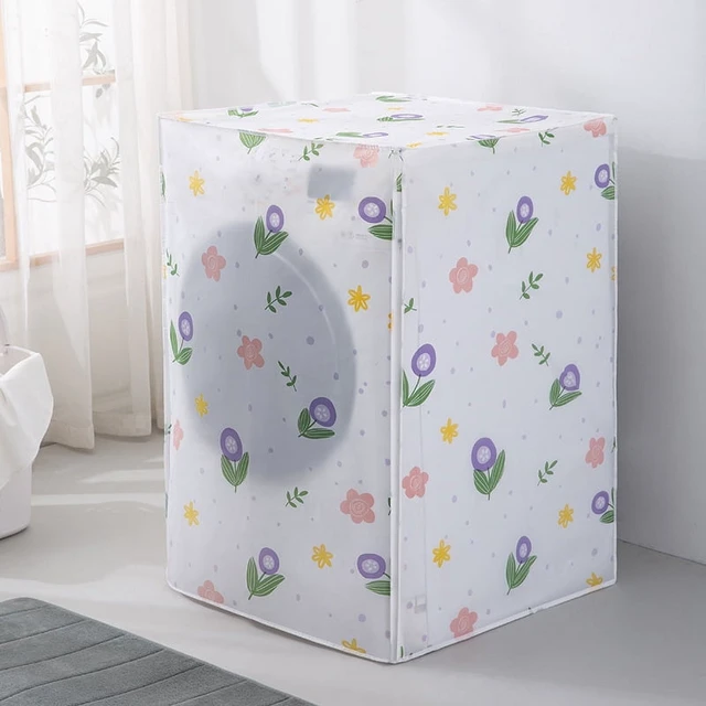 Alt view image 4 of 7 - Print Drum Washing Machine Dust Cover Household Dust Cloth Cartoon Waterproof Foldable For 7KG Washing Machine High Quality New